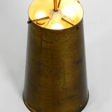 Large Mid Century Modern copper pendant lamp with 4 sockets