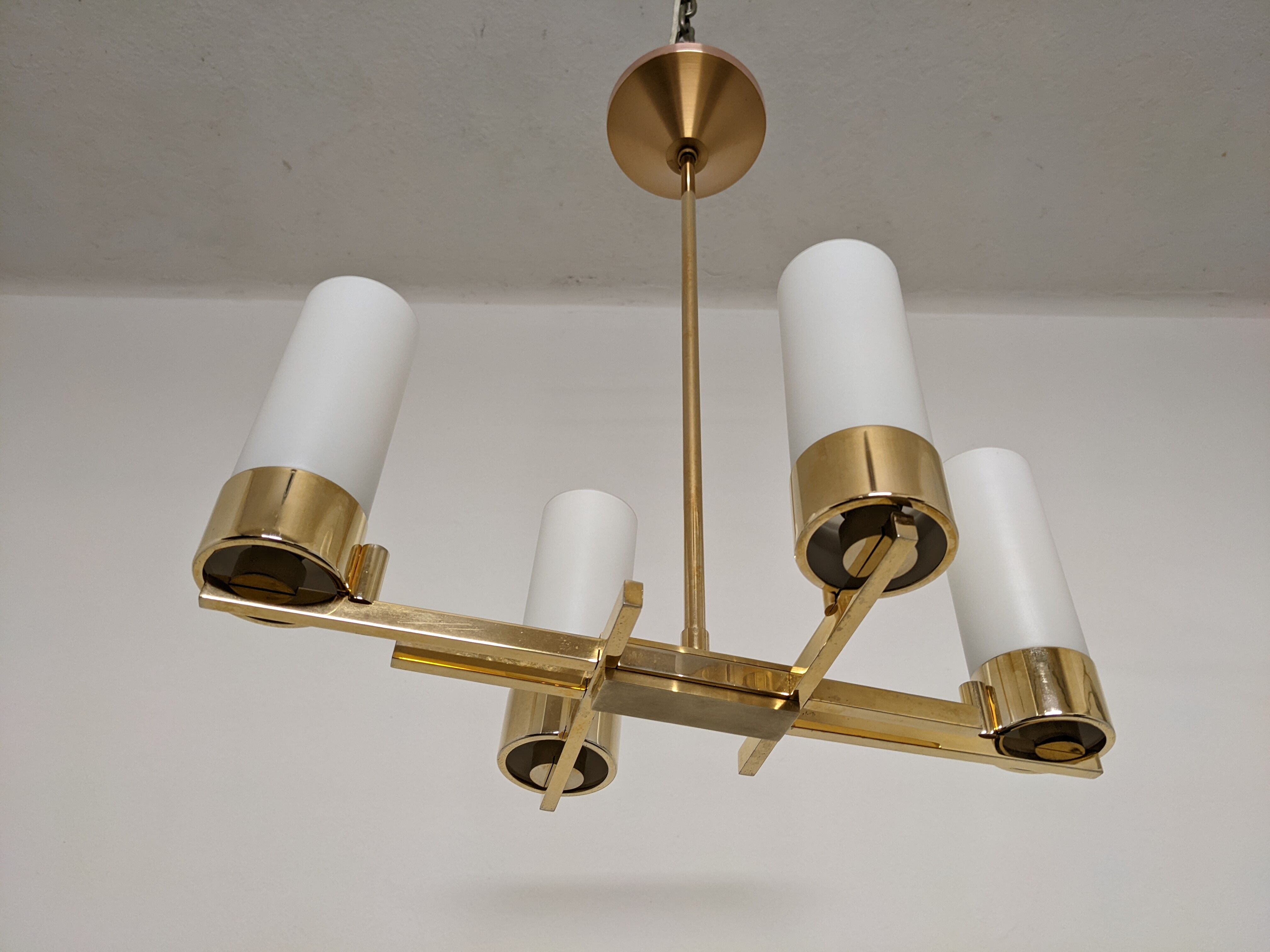 Arlus chandelier with 4 fires from the 50s/60s
