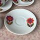 3 Seltmann Weiden K. Bavaria cups - seventies floral decor