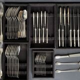 Housewife Christofle in silver metal model uniplate