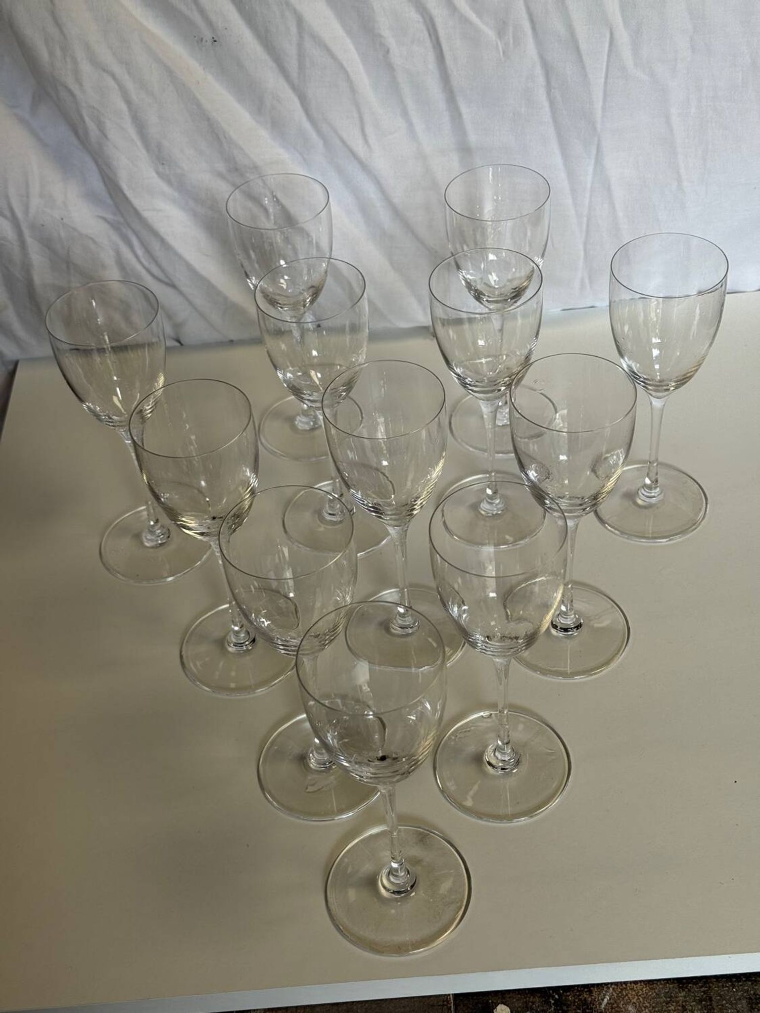 Verres à pieds en cristal Saint Louis