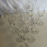 Saint Louis crystal stemmed glasses