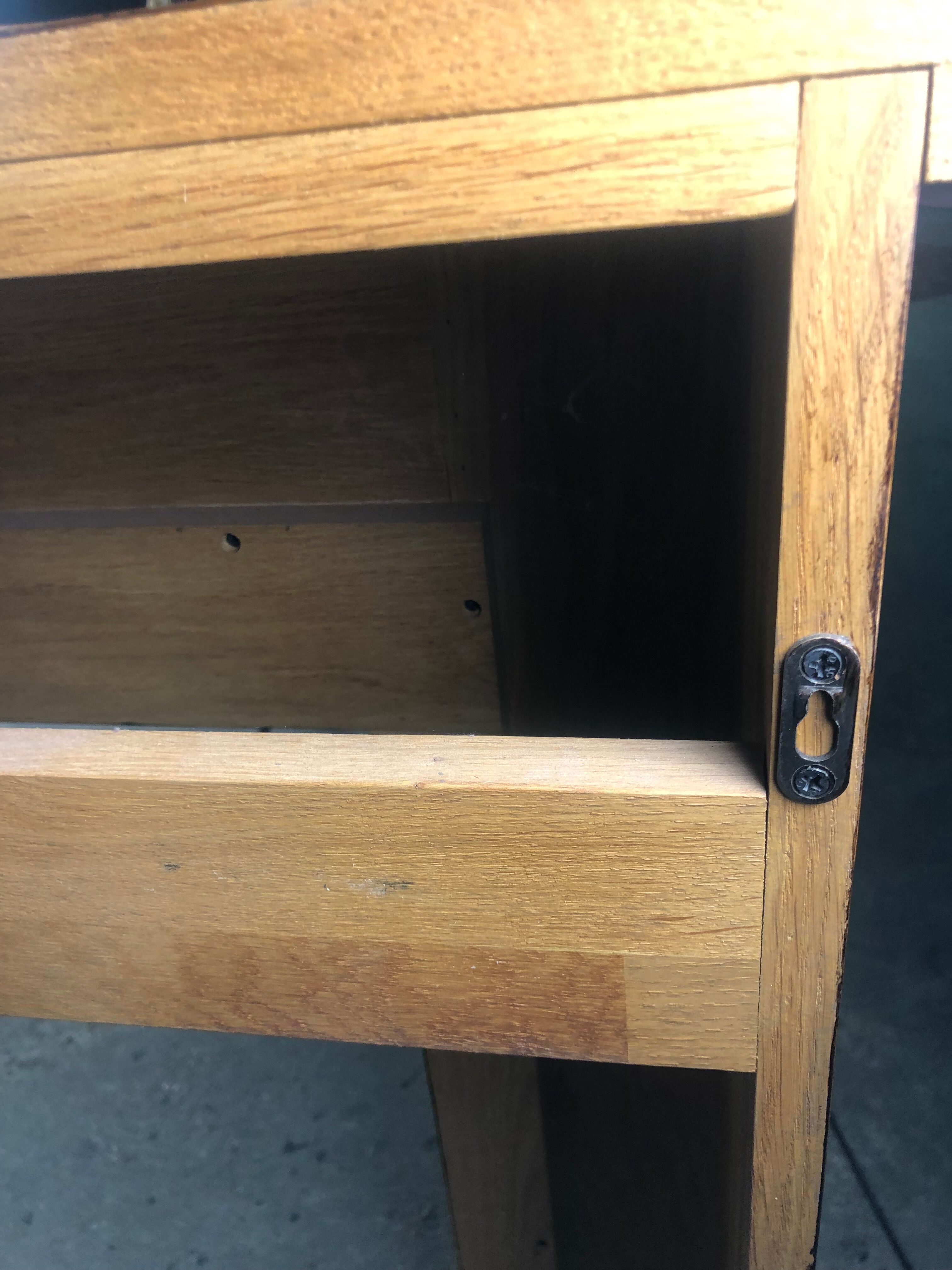 Fireplace surround in light oak 1980s