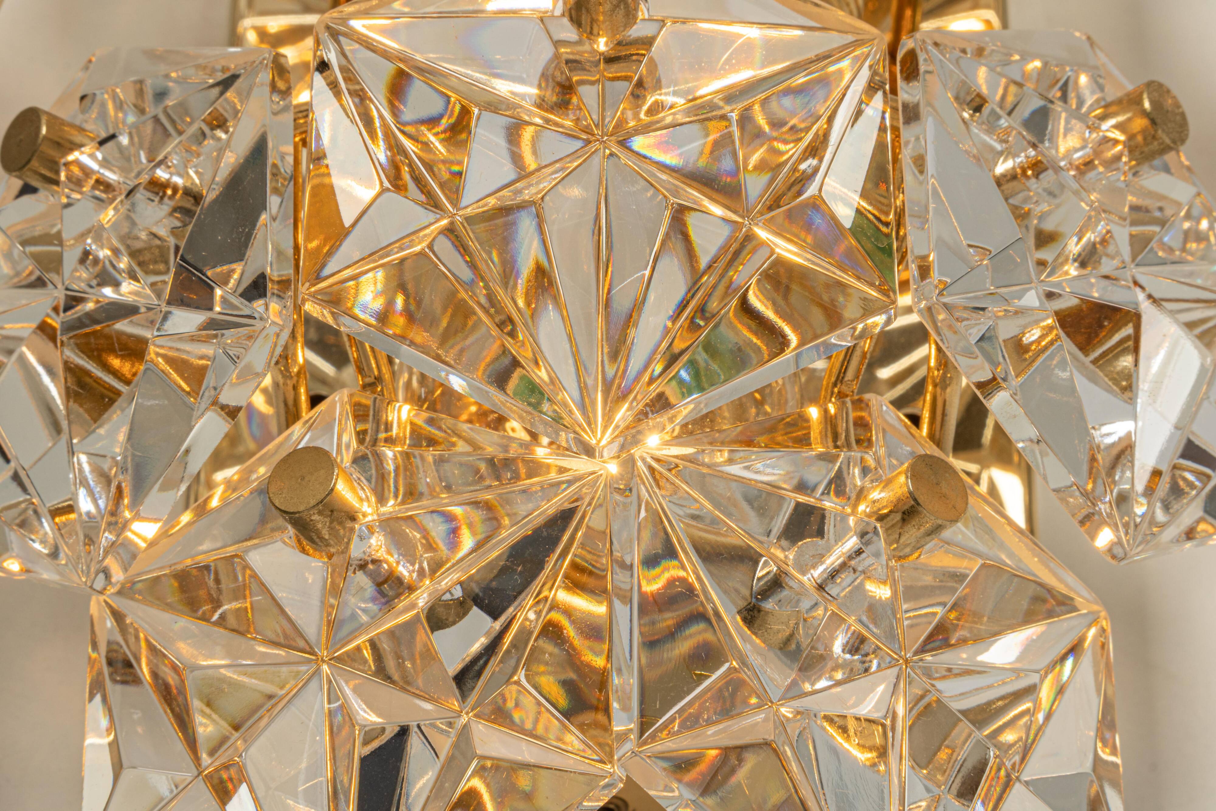 Paires d'Appliques en Cristal par Kinkeldey, Allemagne, Années 1970