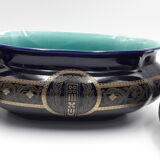 Garniture de cheminee Sarreguemines en faience