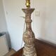 Paire de lampes bois cérusé