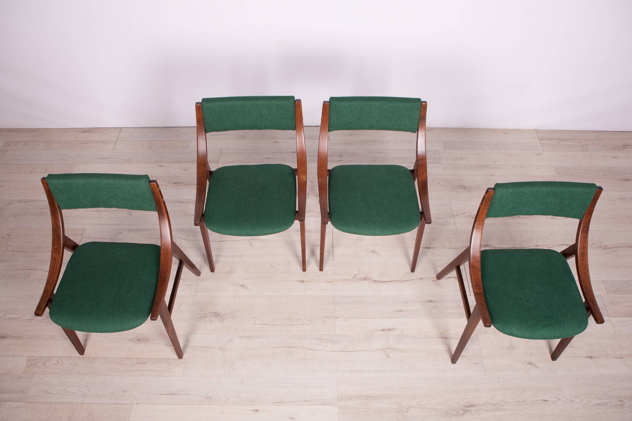 Polish Ski Jumper Dining Chairs from Zamojska Furniture Factory, 1970s, Set