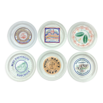 St Amand earthenware cheese plates, Fromages de France series