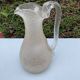 Carafe refresher pitcher baccarat or st louis frosted crystal twisted handle