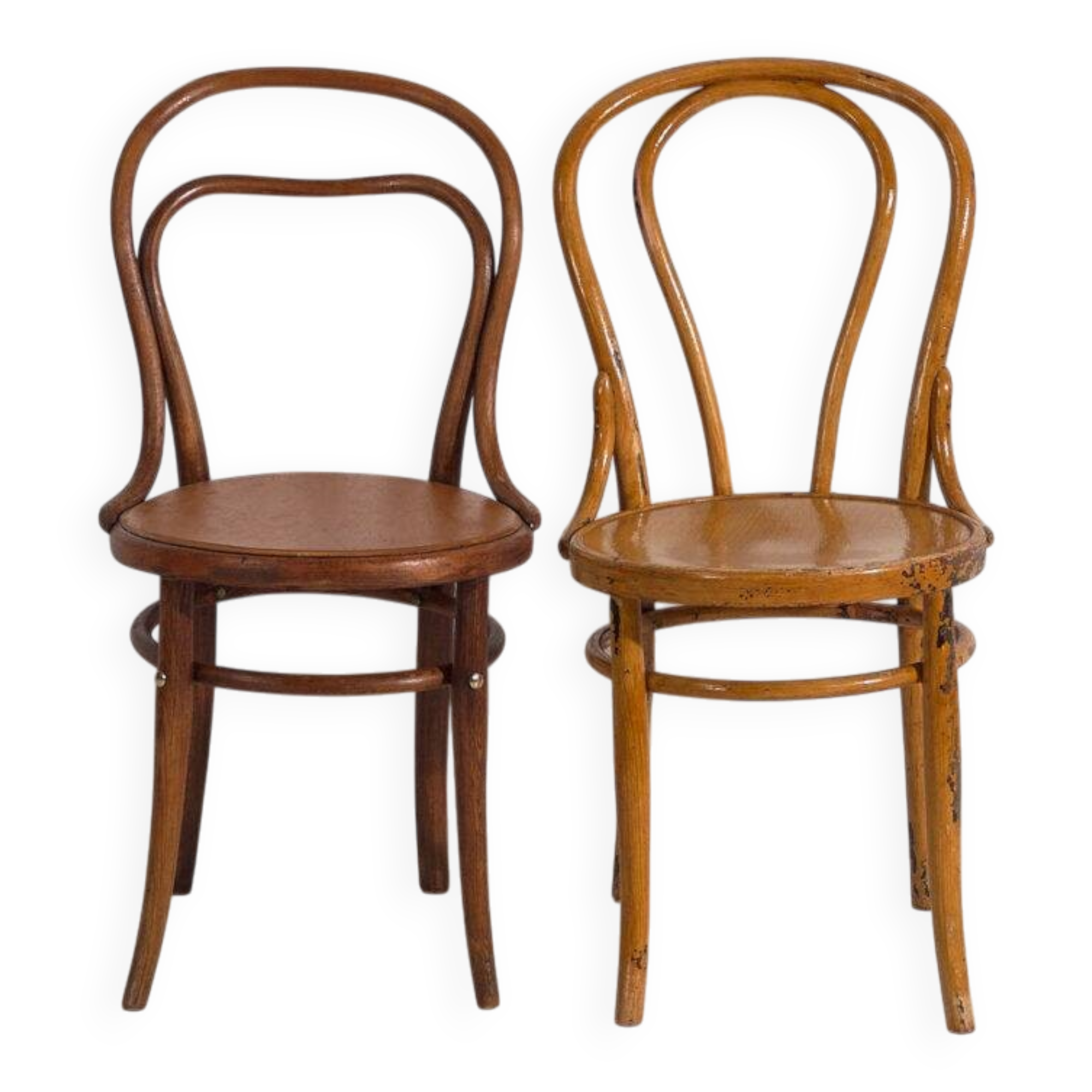Anciennes chaises Thonet (c.1920). Ensemble de 2 pièces #6