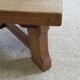 Coffee table in blond oak Netherlands 1970
