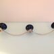 Moustache hook with three chrome heads / vintage 60s-70s