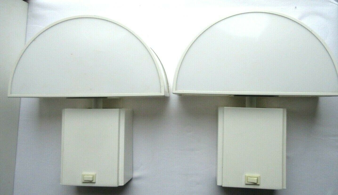 Vintage lamp, Guzzini semi-spherical applique, olympus model, 1970