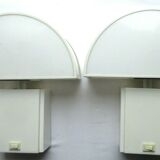 Vintage lamp, Guzzini semi-spherical applique, olympus model, 1970