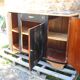 Art Deco buffet with 3 doors in black – Original marble