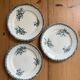 Series of 3 old flat plates “Terre de Fer”