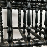Blackened wood partition holders turned, Napoleon III