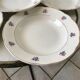 set of 6 hollow plates Digoin Sarreguemines small flowers 50s