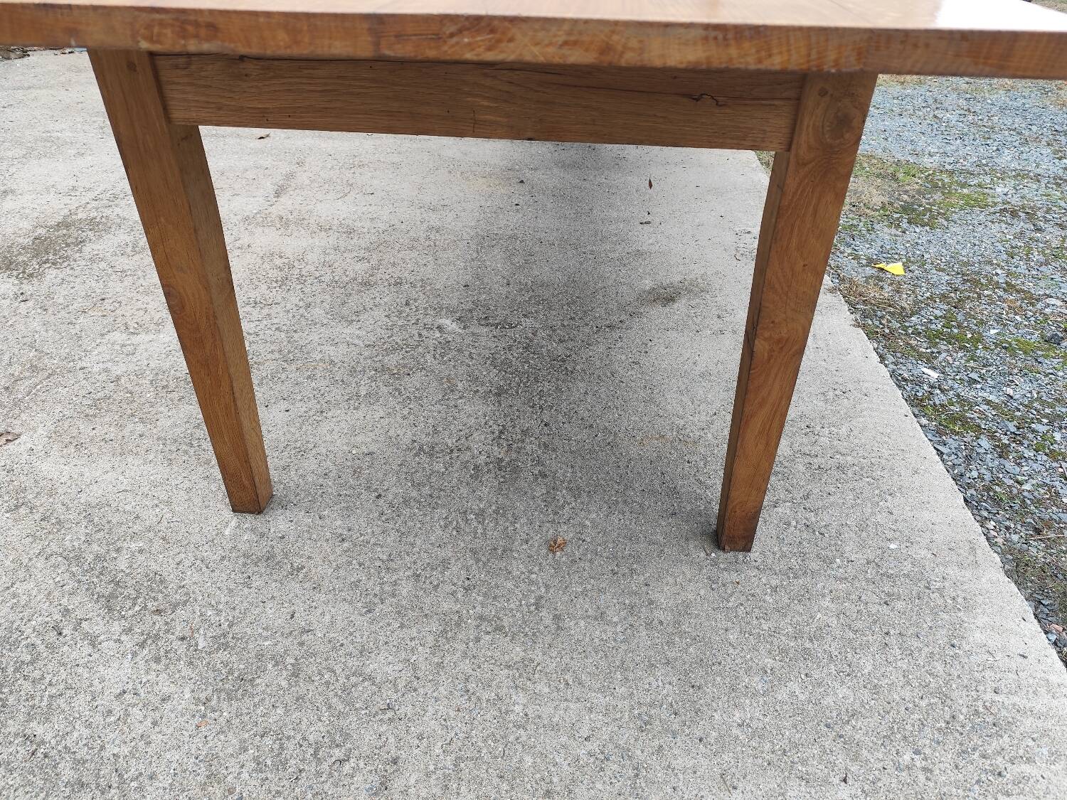 Duo XXL farmhouse table 320 cm oak spindle legs