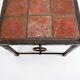 Brutalist Spanish Iron and Tile Coffee Table - circa 1920s