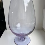 Lilac blown glass vase 70s