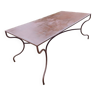 Table rectangulaire en fer forgé