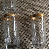 Series of 6 vintage glasses