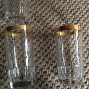 Series of 6 vintage glasses