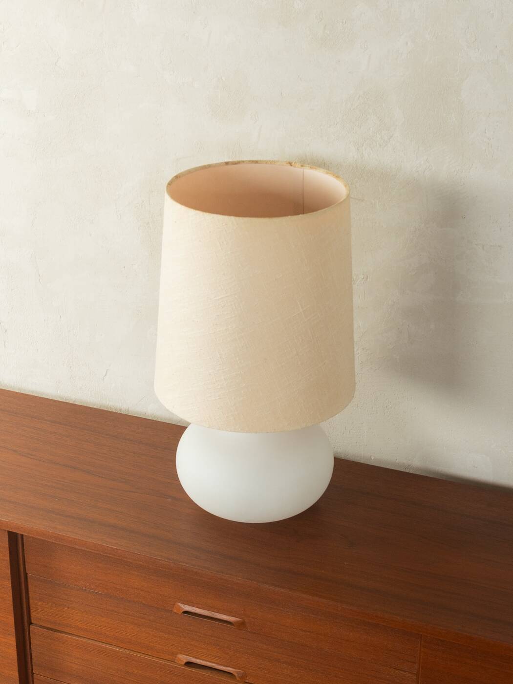 1970s table lamp, Heinz Josef Ohm, Glashütte Limburg, vintage