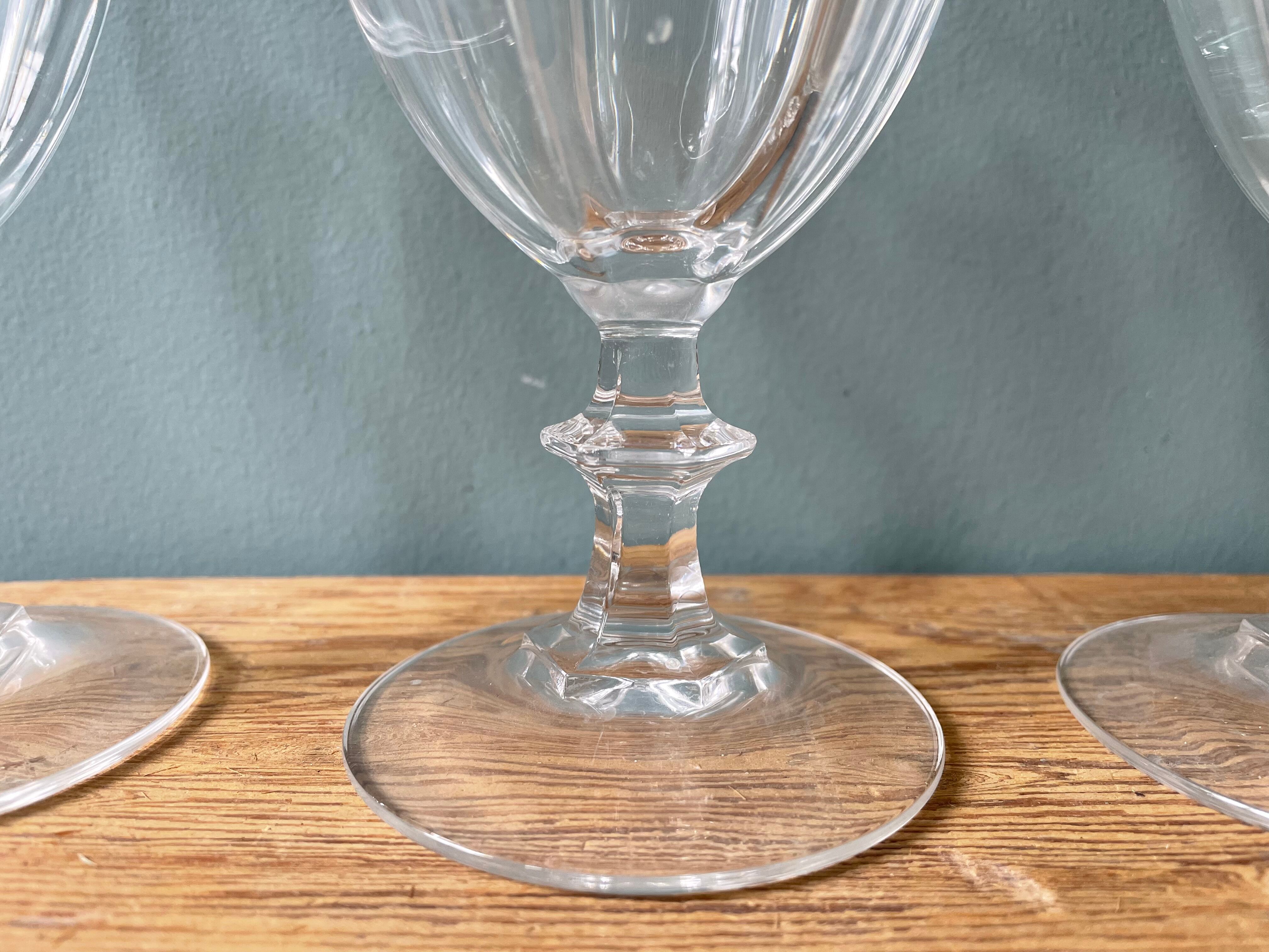 Set of 6 Arques crystal water glasses
