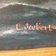 Large painting Oil on masonite Liner Mauritania signed E Joubert