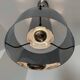 Chrome metal chandelier, Italian design, 70s