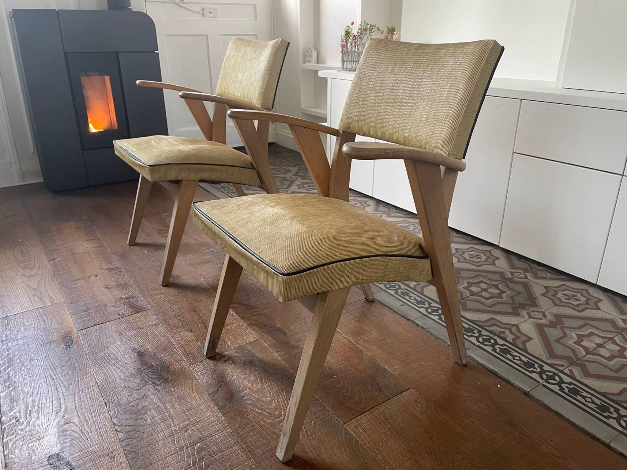 Pair of Bridge armchairs from the 1950s