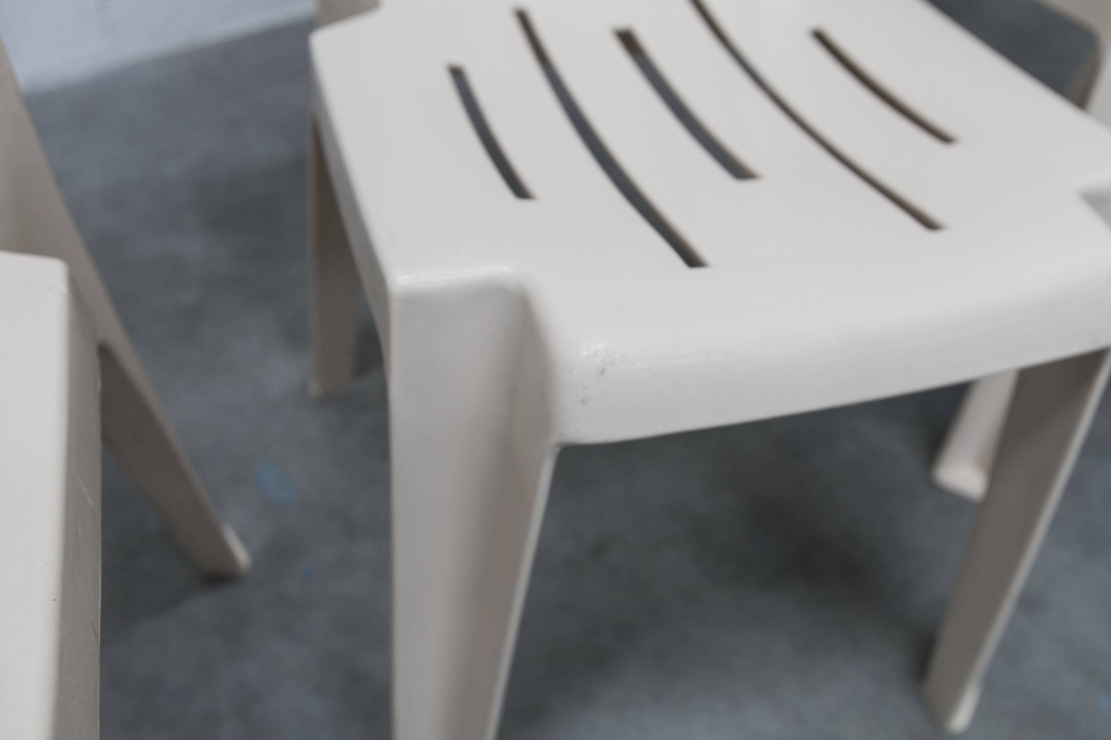 Set of 4 Samba chairs, manufactured by Henry Massonnet, designed by Pierre Paulin