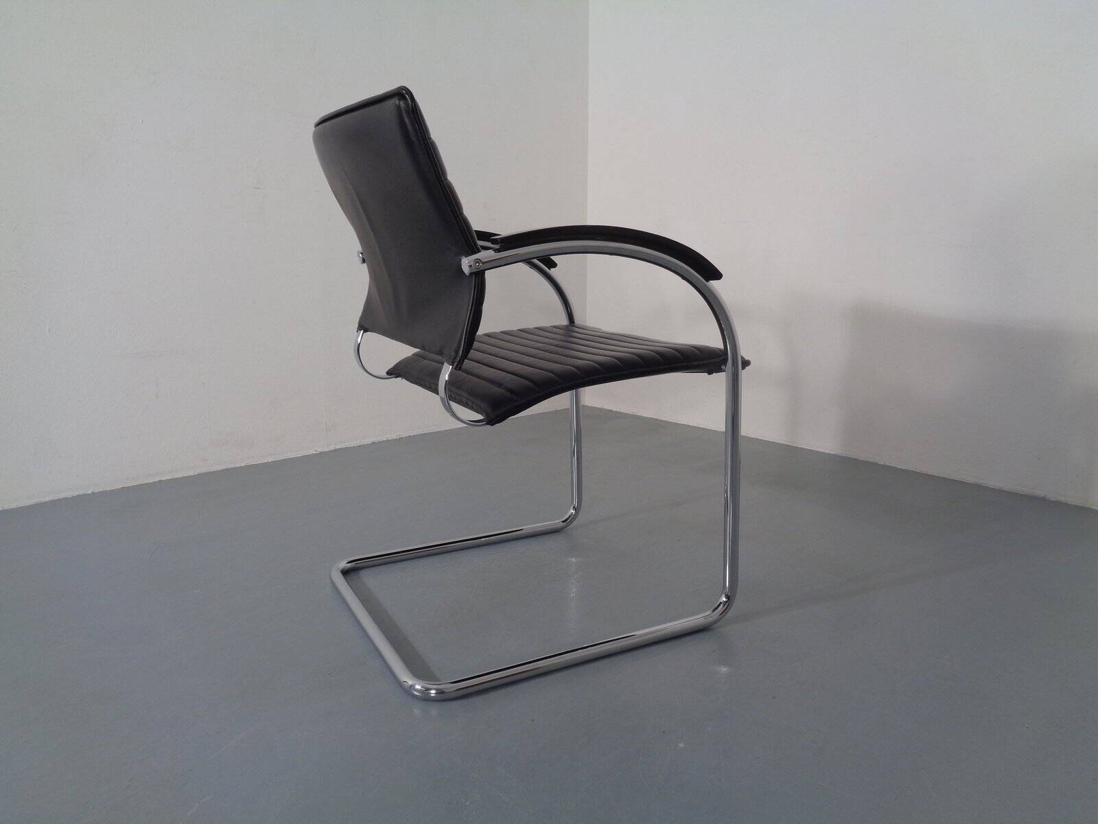Model S78 Cantilever Leather Armchair by Josef Gorcia & Andreas Krob for Thonet, 1980s