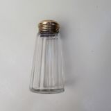 old glass sprinkler, brass stopper