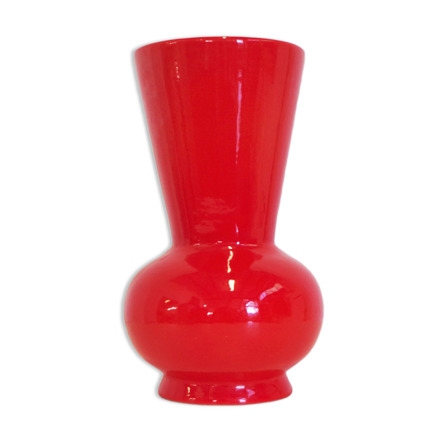 Italian ceramic vase by Pozzi, 1970