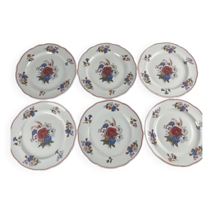 set de 6 assiettes plates