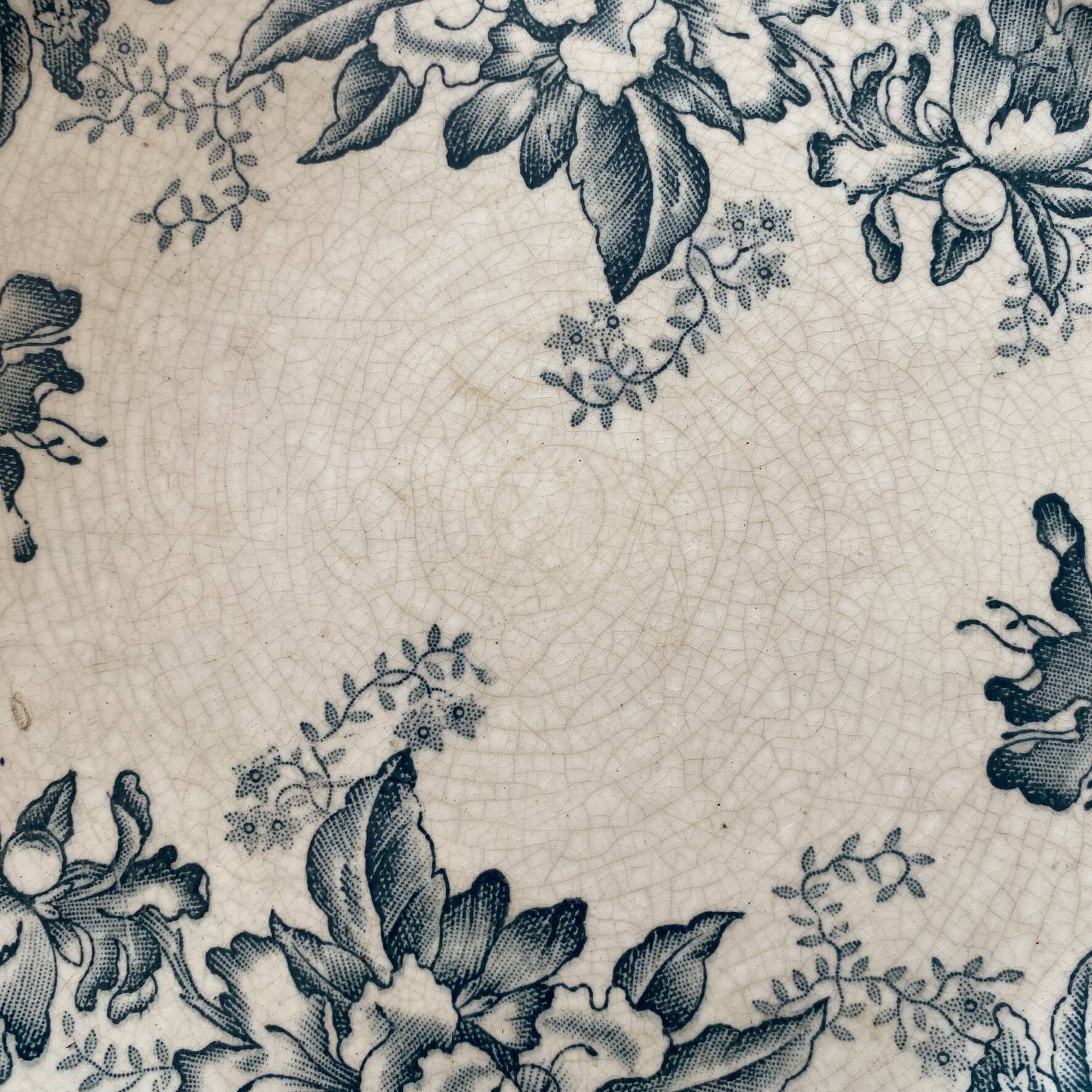Ironstone plate "Floreal" 29.5 cm