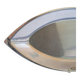 Plat en inox oval, Design, 1970 -  49 X 22 cm