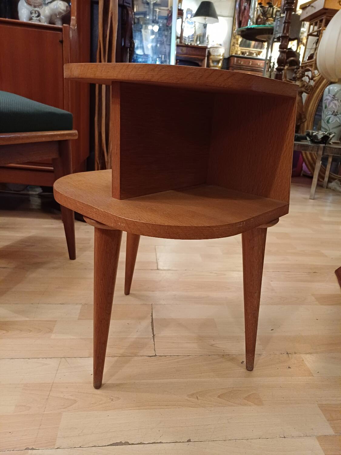 Small side piece of furniture, tripod bedside table 1950