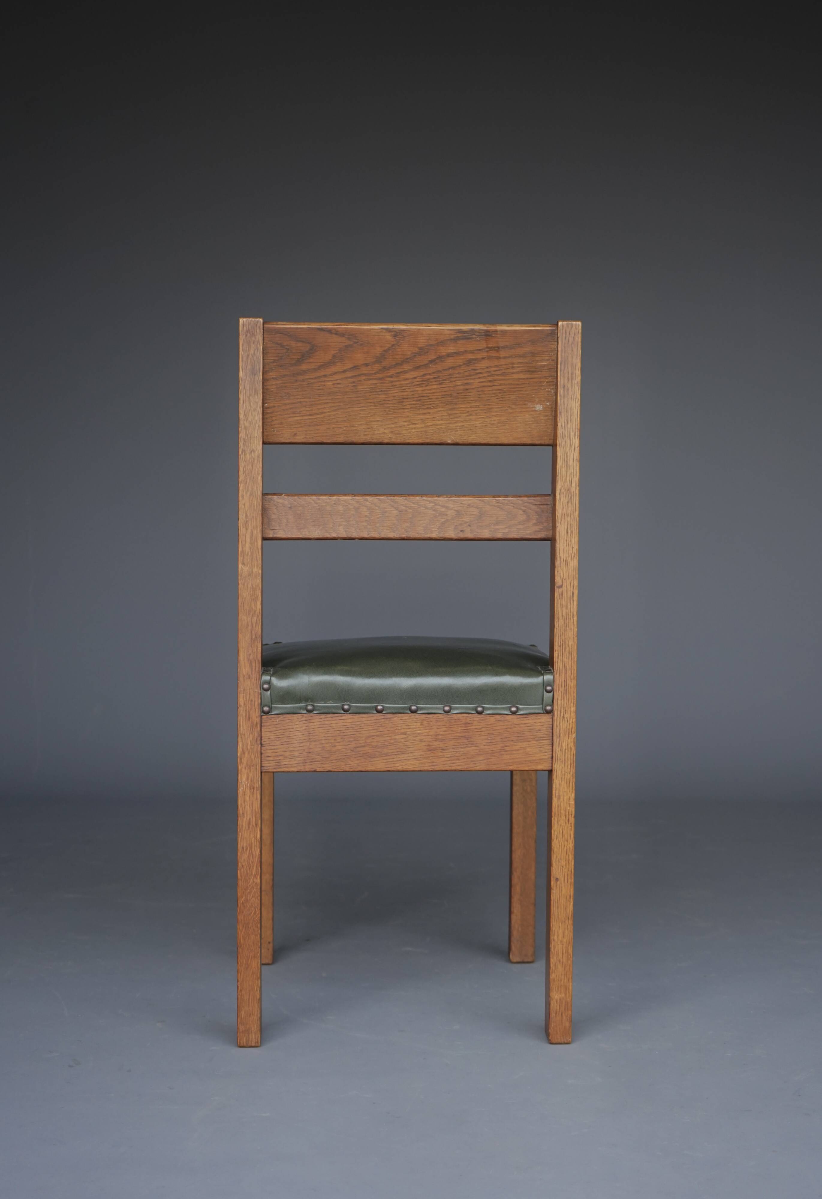 A rare and important side chair by Dutch architect Piet Klaarhamer, 1917