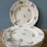 Set of 4 flat plates Sarreguemines France