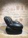 Paire de fauteuils en cuir noir d'Adriano Piazzesi