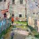 Old painting Oil on cardboard dimensions: height - 59 cm - width - 49 cm -