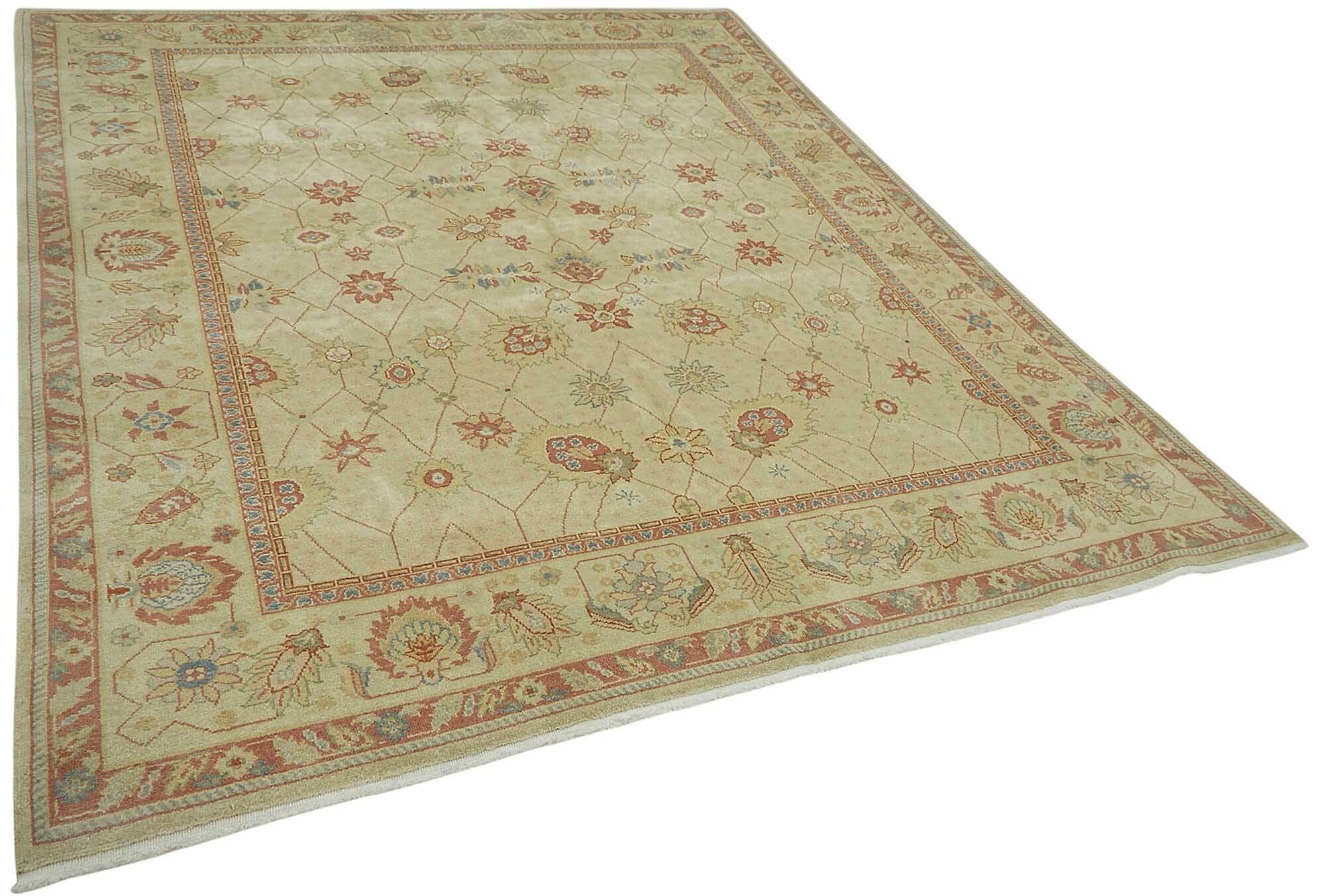 Turkish Handknotted Wool Oushak Rug 242 cm x 302 cm