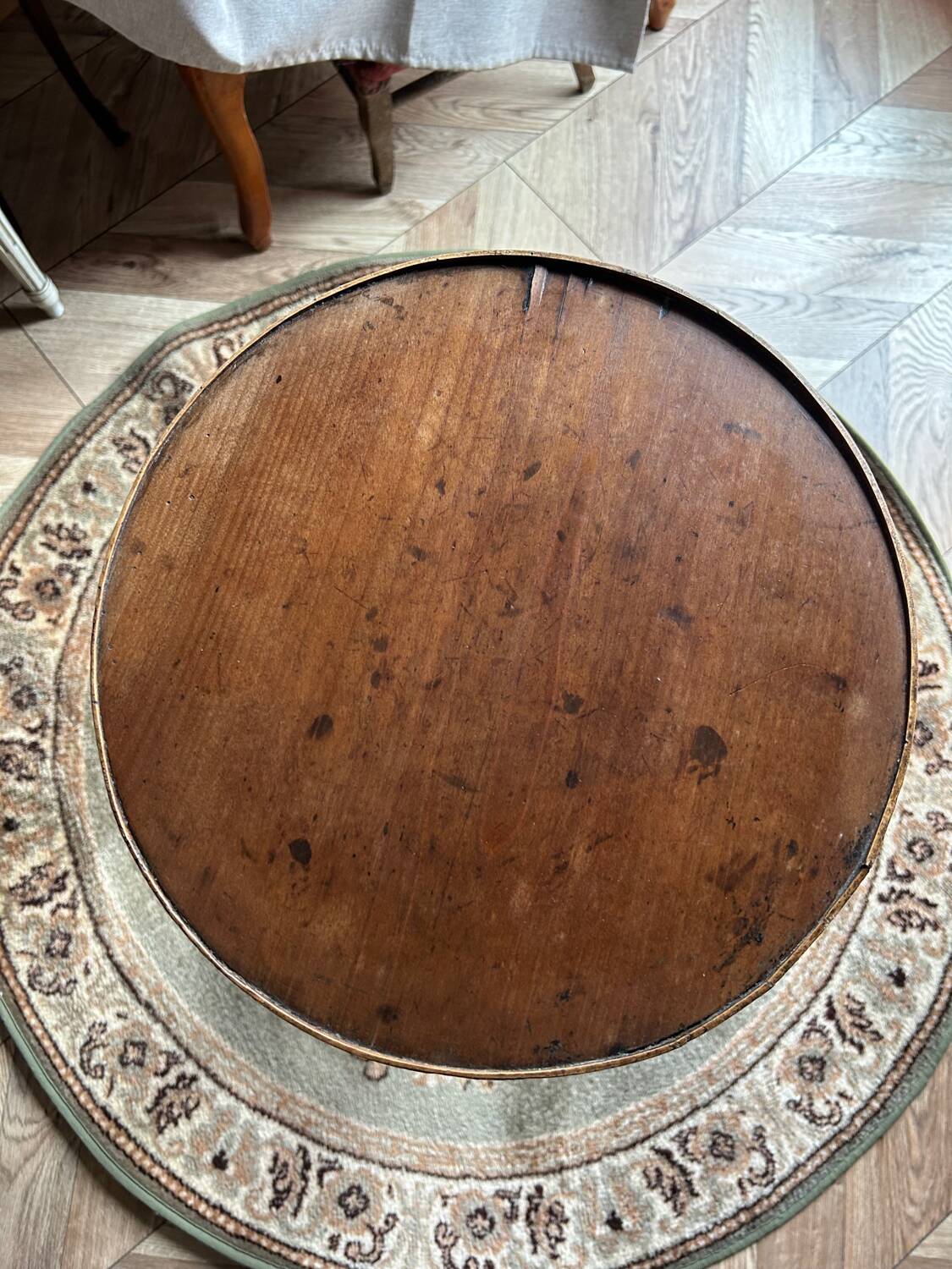 Old Empire period side table / stool