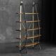 Bakery Display Rack with Iron Frame and Oak Shelves, France, 1920s