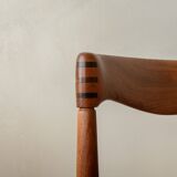 Chaises de salle à manger vintage en teck danois par H.W. Klein pour Bramin, années 1960, ensemble de 3