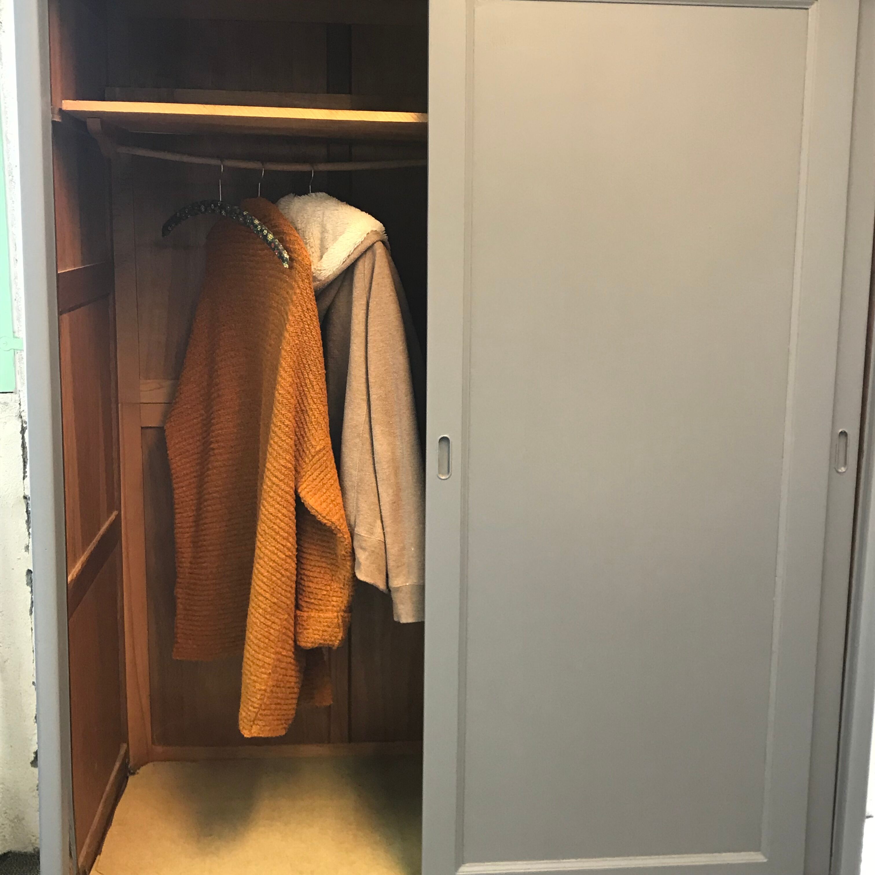 Scandinavian wardrobe with sliding doors